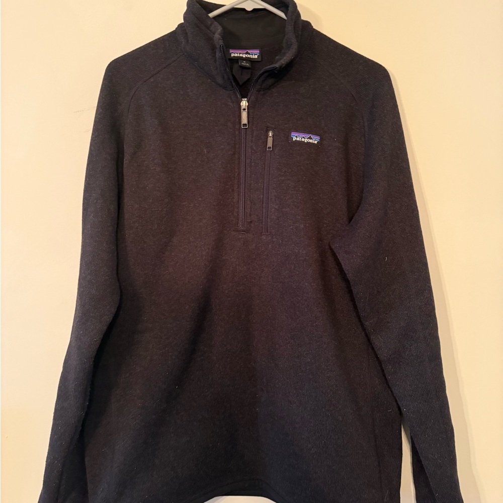 Patagonia Navy Better Sweater 1/4 Zip Fleece